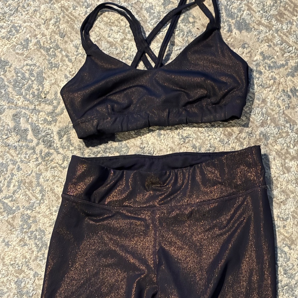 Joy Lab Metallic Activewear Set